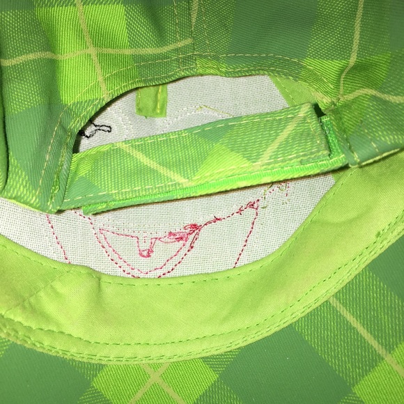 Kermit Frog Muppets Kids Green Plaid Baseball Cap - Picture 7 of 7